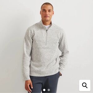 Men's Eddie Bauer Gray Quarter-Zip Sweater